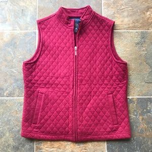 ☃️Charter Club Vest Petite Quilted Pink Zip Up Sm